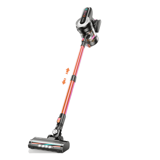 Roanow Cordless Vacuum Cleaner, 38KPA/450W/55Mins Stick Vacuum for Home Hardwood Floor Carpet Pet Hair Car